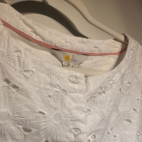 NWT Boden White Eyelet Women’s Blouse - Picture 3 of 7